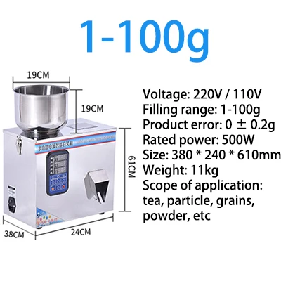 Hot Selling Weighing Bags, Coffee Tea, Dust Filling Machine, Particle Screw, Soybean Sorting Machine