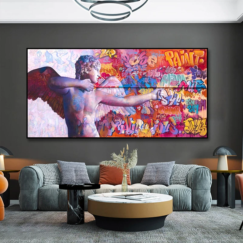 

Cupid’S Arrow Street Art Graffiti Canvas Paintings Wall Art Poster Prints Picture Modern Wall Decoration Artwork Home Room Decor