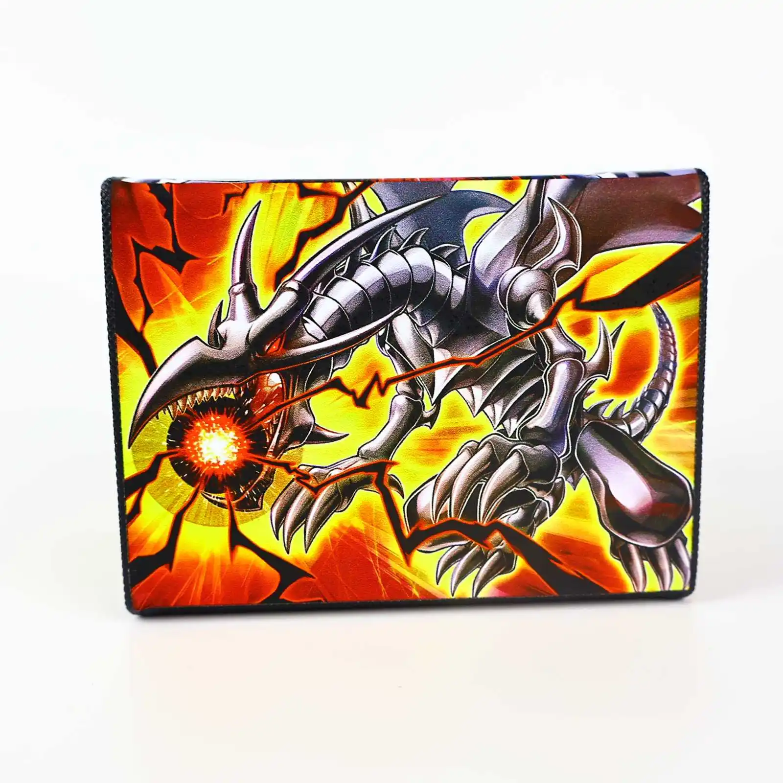 Yu-Gi-Oh! Red-Eyes Black Dragon Leather Card Storage Box WS OPCG PTCG YGO Magnetic Card Storage Box Storage Anime Gift Toys