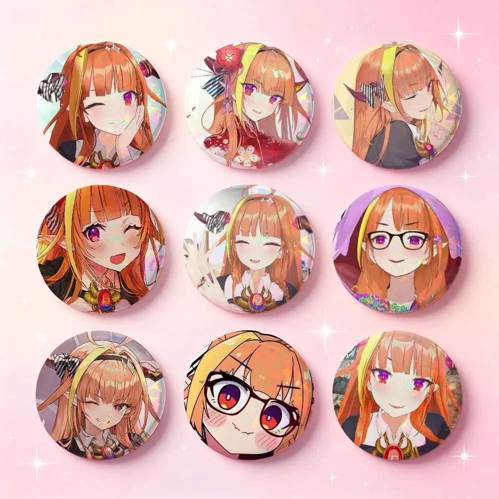 Coco Kiryu Anime Figure Badges 25 32 44 58 75 Mm Round Cosplay Pin Bag Decor Fans Collect Friends Gifts Brooch Souvenir