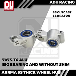 ADU-Cubo de corrida de alumínio, CNC traseiro, 7075 T6, para ARRMA 6S, KRATON, biônico ao ar livre