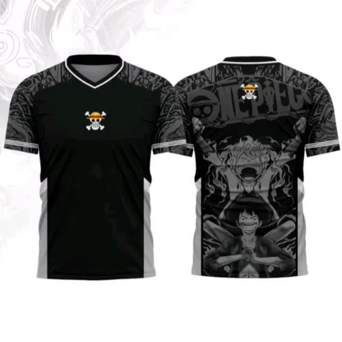 2026 Summer One Piece Luffy Retro Cosplay T-shirt Men's Oversized 3D Printed Short-sleeved Family Unisex Children's Sports Shirt