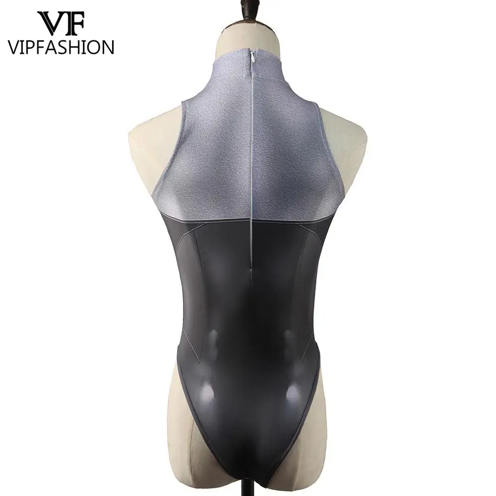 VIP FASHION Woman Cosplay Costume Atomic Heart Bodysuit Punk Robot Sleeveless Swimsuit Halloween Party Sexy Suit Female Clothing