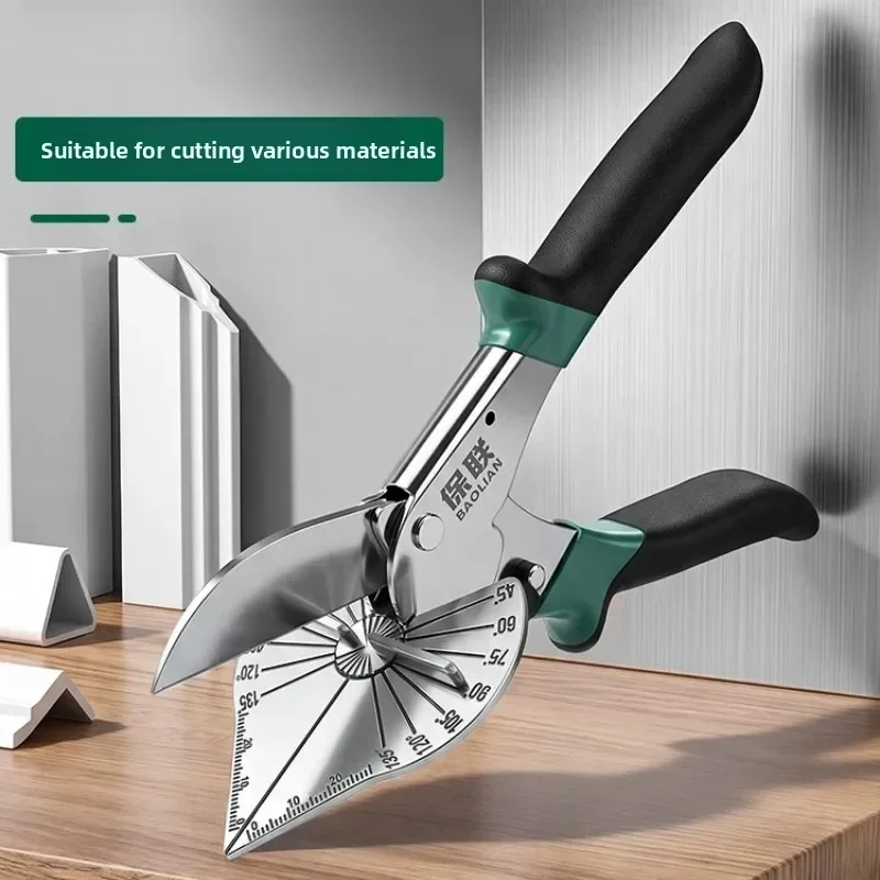 Multi Function Scissors Cable Trunking Angle Cutter Right Angle Duct Cutter Woodworking Strip Folding Edge Pliers Tool