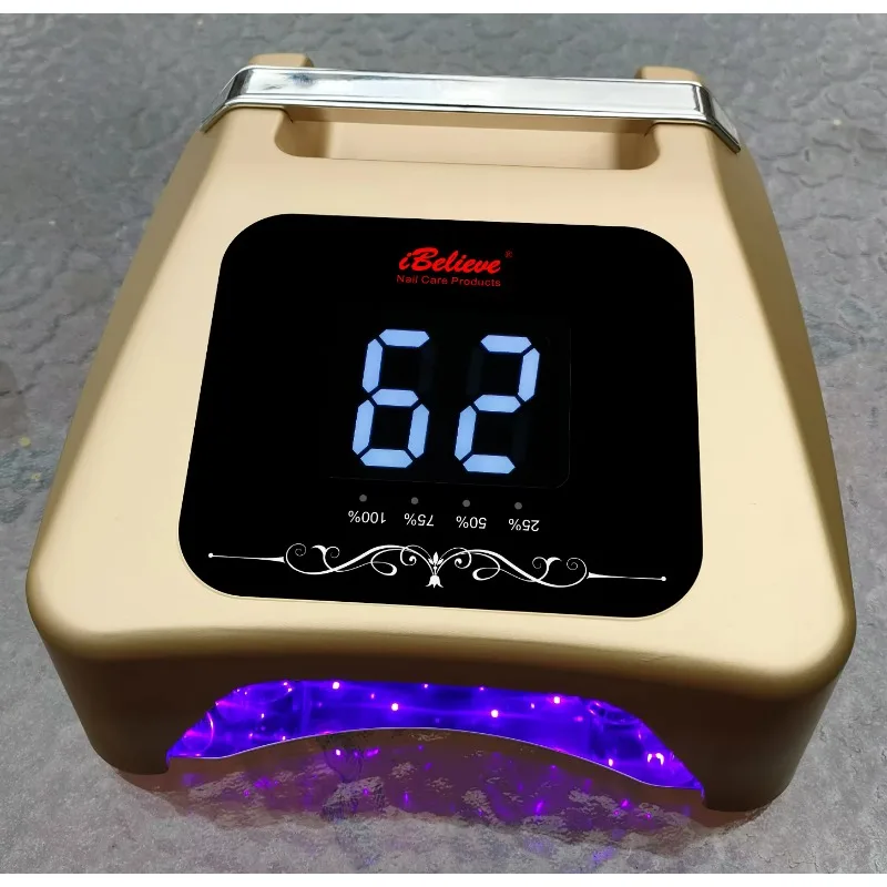 IBelieve New Arrival Professional Cordless Rechargeable Pro  Led Nail Amp for Double Hands