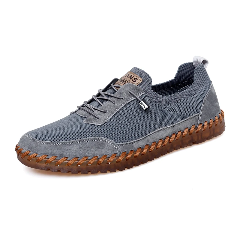 Men's Breathable Mesh Casual Shoes Lightweight Non-Slip Soft Sole Walking Shoes for Men Size 38-46