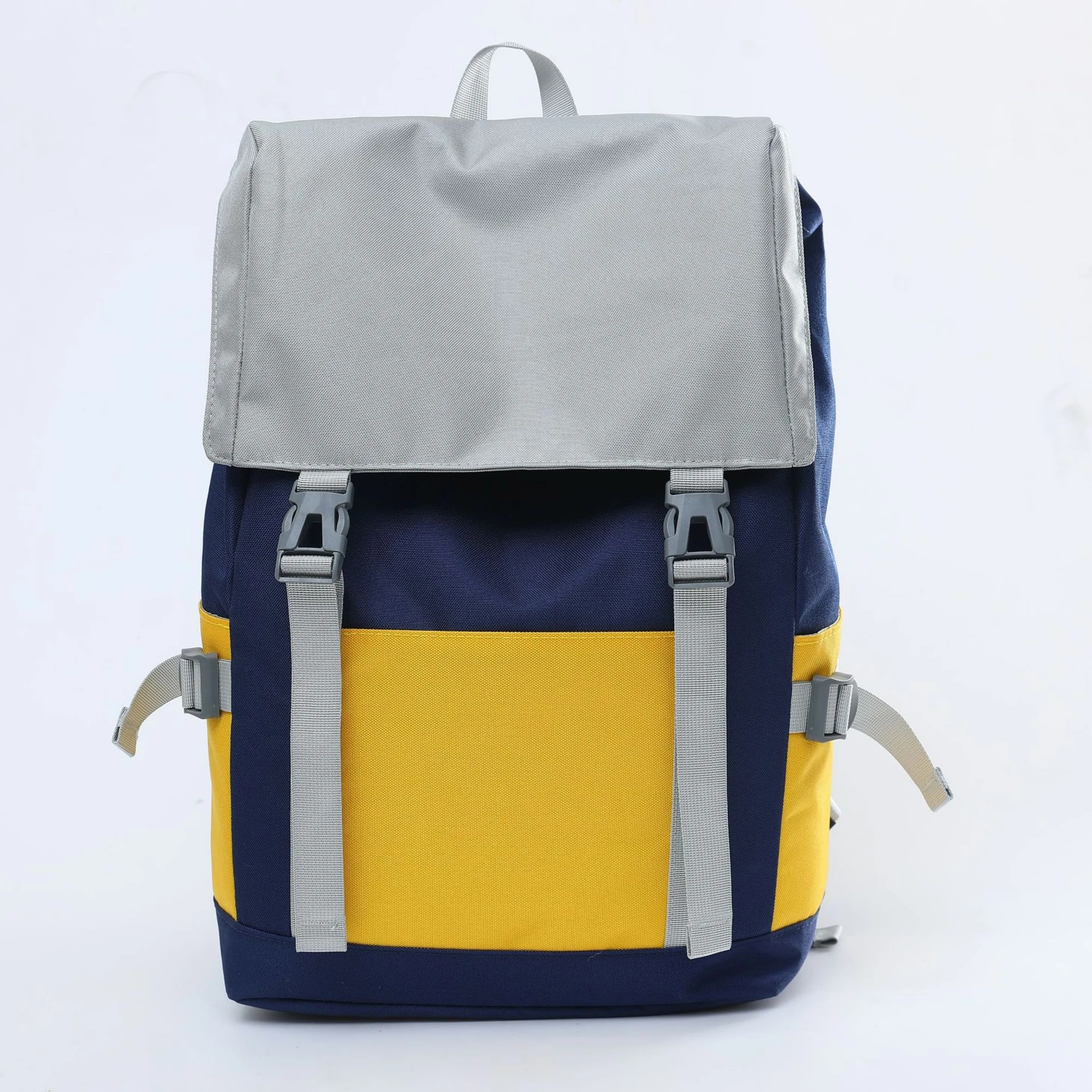 Mochila impermeável de tecido Oxford – alças ajustáveis, design de reforço triangular, interior espaçoso com bolsos laterais