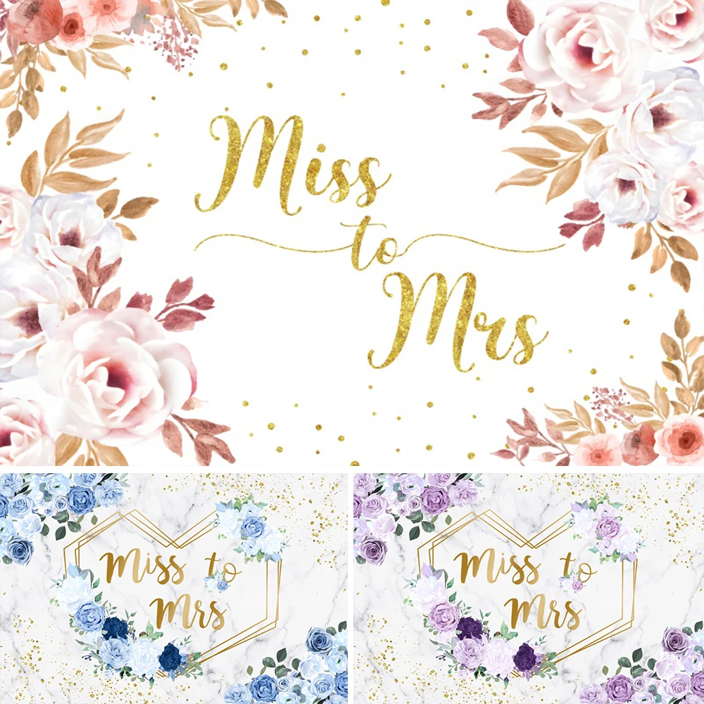 

Floral Wall Wedding Photo Backdrop Rose Miss To Mis Bridal Shower Wedding Anniversary Party Decorations Photography Background
