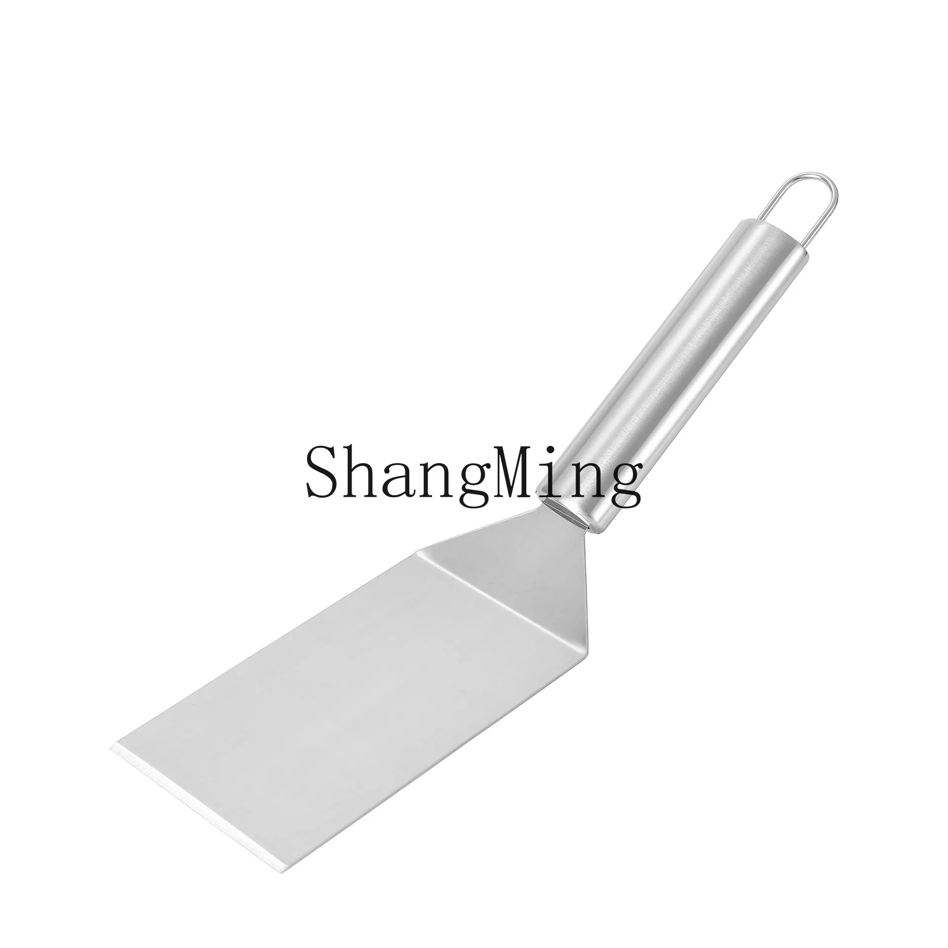 

PYH factory spot stainless steel frying shovel Teppanyaki cooking spatula hand-held cake steak pancake shovel