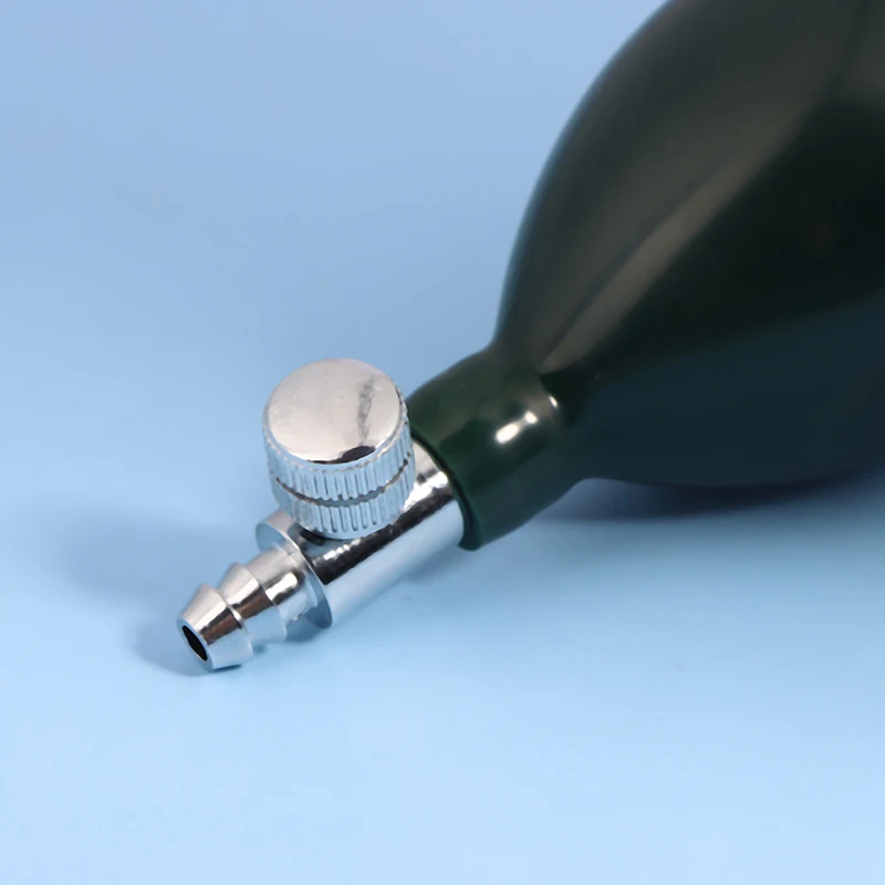 Dunkelgrüne Aufblasbirne Luftpumpe für Blutdruckmessgerät Handgerät Gesundheitszubehör Ball Metallventile – Detail 7