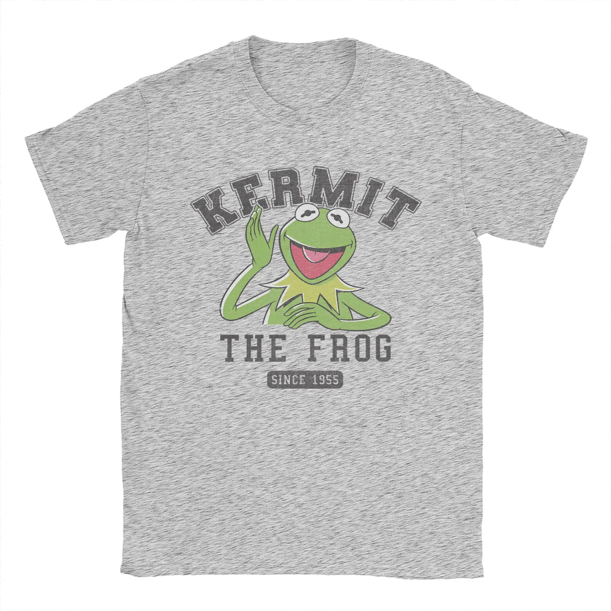 

Men's Muppets Kermit 1955 T Shirt Pure Cotton Clothing Awesome Short Sleeve Round Neck Tee Shirt 4XL 5XL 6XL T-Shirt