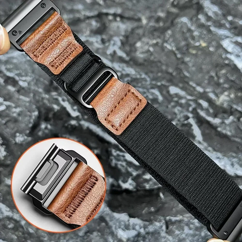 Alpine Nylon Strap 20/22/26mm Quick-release for Garmin Fenix 9 9 Pro Quatix 8  51/47/43mm Bracelet Garmin 970 965 955 Wristband