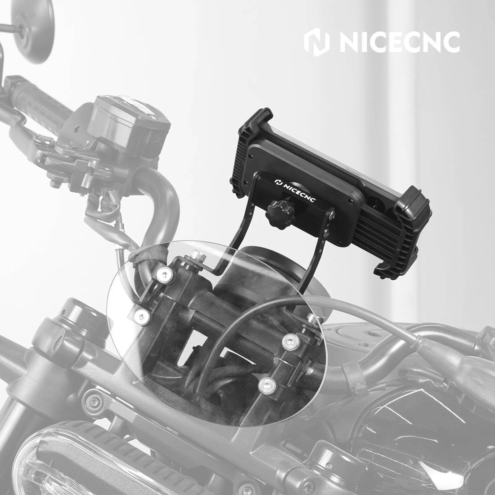 

Motorcycle Handlebar Clamp Bolt Mount Mobile Clamp Support Phone Holder Bracket for Harley Sportster S RH1250S 2021-2024