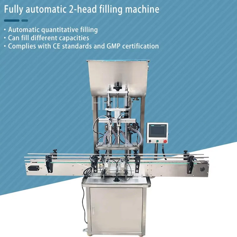 High Speed Dual Head Sauce Filling Machine, Multifunctional Commercial Paste Filling Machine