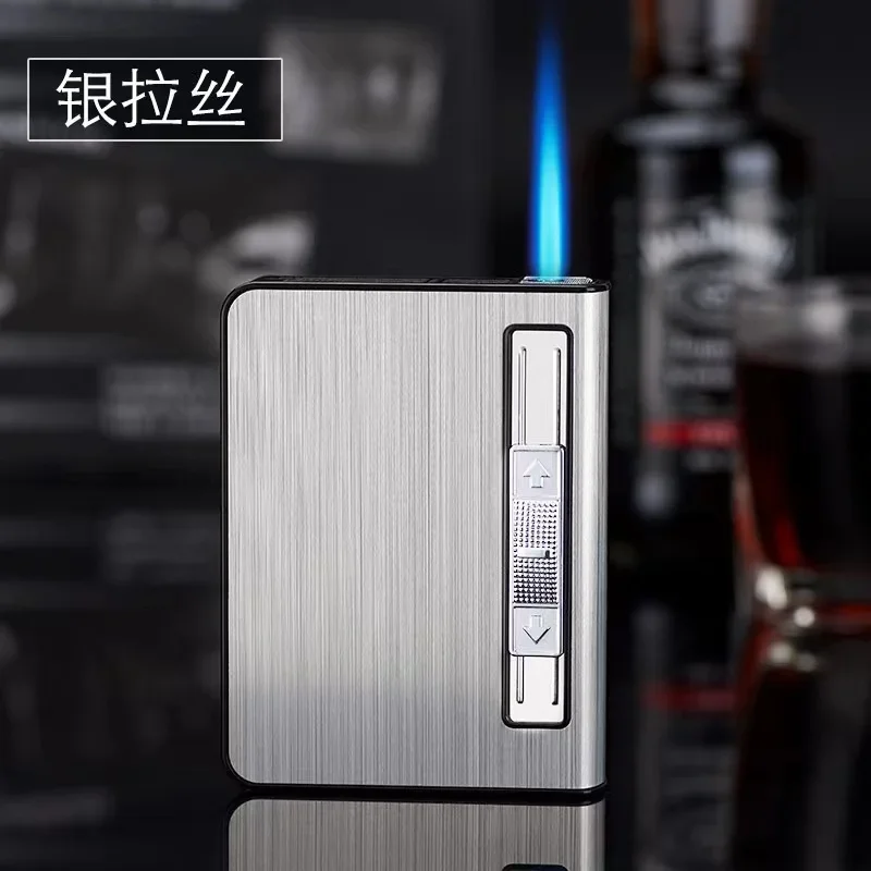 

Автоматическая всплывающая зажигалка для сигарет, удобный устойчивый к давлению металлический подарок для сигарет для мужчин и женщин, новинка 2026 года