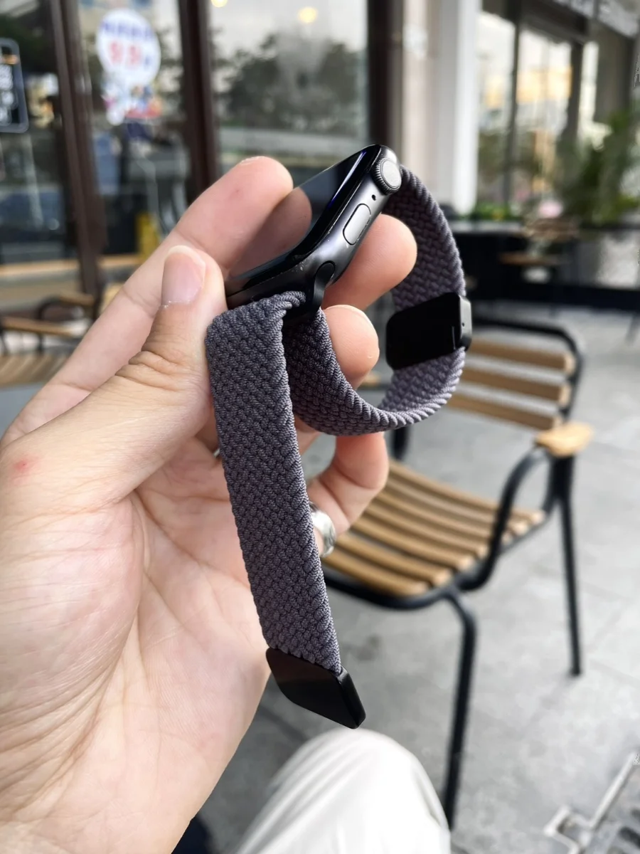 KAKE ถักยางยืดสําหรับ Apple Watch สาย iWatch 987 หัวเข็มขัดแม่เหล็ก Ultra LOOP S10