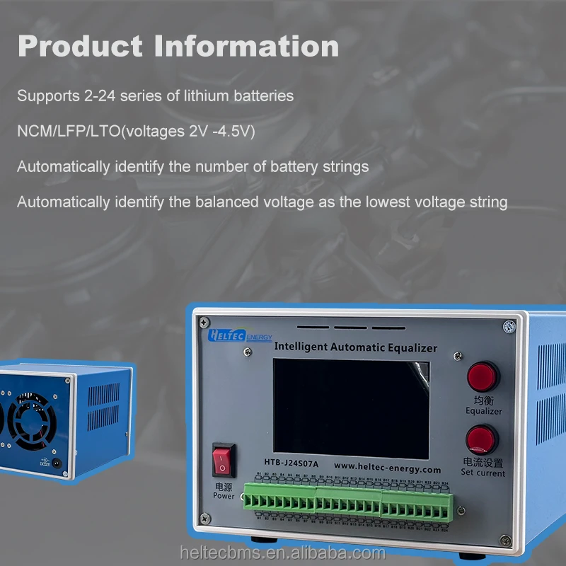 

2-24S Automatic Equalizer Discharge Balancer 2~24S 3A 7A Battery Repair for LFP Li-ion Battery Equalizer 72v