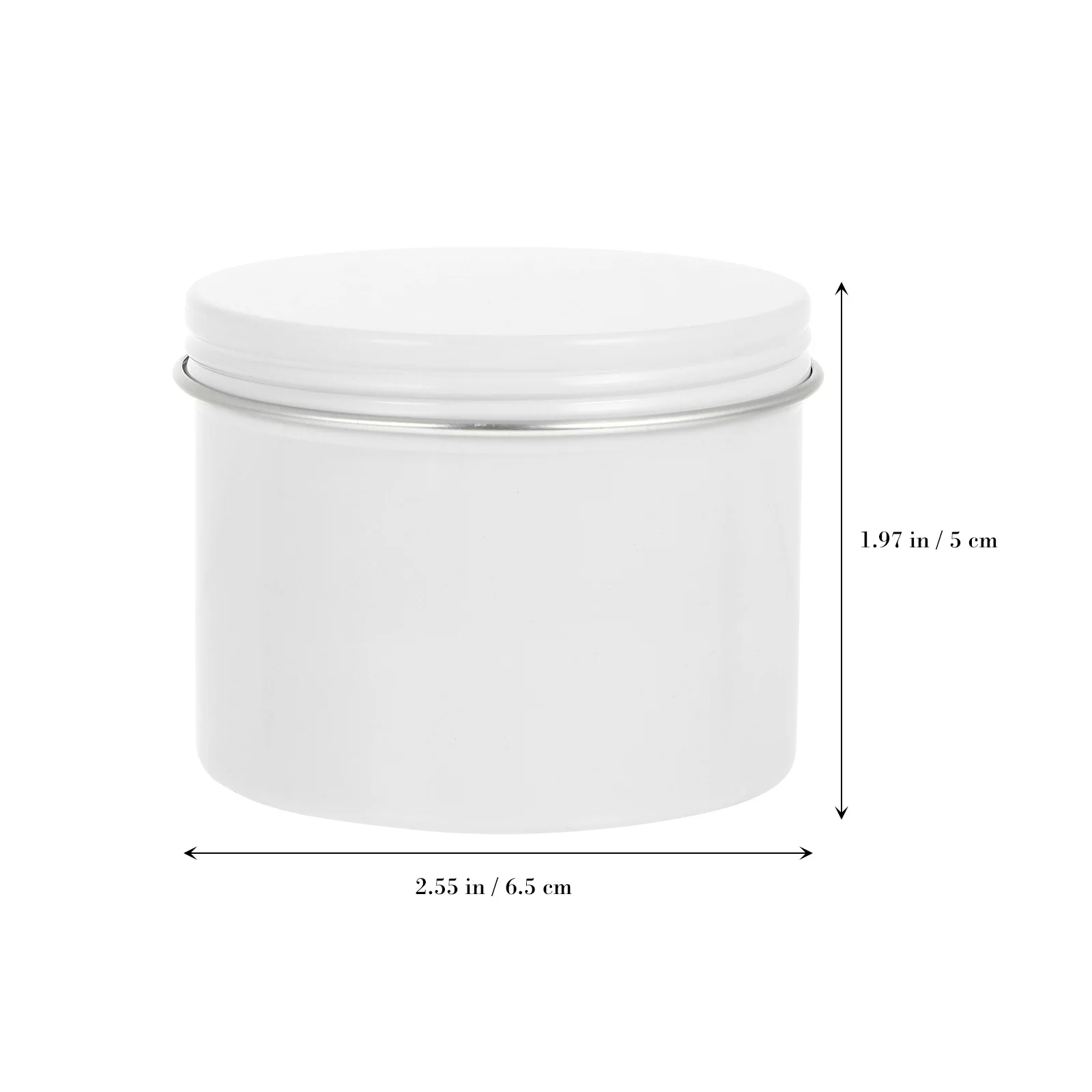 

4Pcs Storage Aluminum Boxes Round Refillable Screw-Top DIY Containers Travel Jewelry Tea Ointment Candy Aluminum Storage