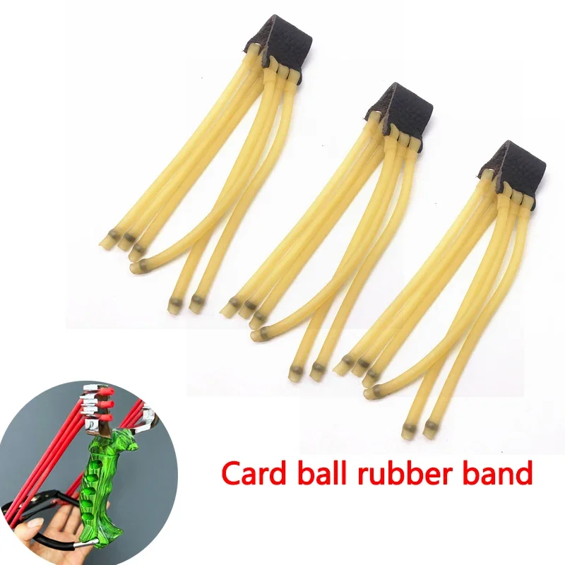 

Outdoor Slingshot Rubber Band Set shooting rubber band hunting gomas para tirachinas Sling Catapult Card ball rubber band