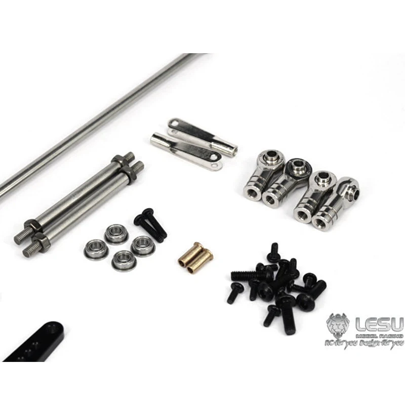 LESU Metall-Lenkstange für 1/14 RC Tamiya 8*8 8*4 Traktor-LKW Ferngesteuertes Hydraulisches Kippfahrzeug Modell Th02512 – Detail 3
