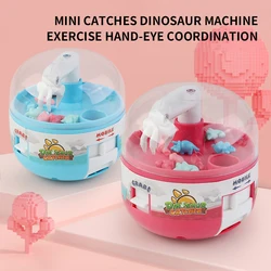 Kids Mini Gacha Machine Catching Dinosaur Machine Clamping Doll Parent Child Interactive Toy