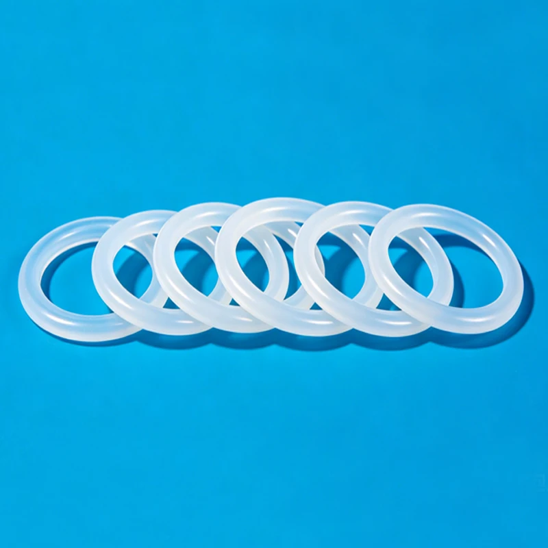 VMQ CS3.1/3.5/4/5/5.7mm OD42-175mm white silicone rubber O-ring sealing gasket waterproof elastic airtight o ring silicone sheet