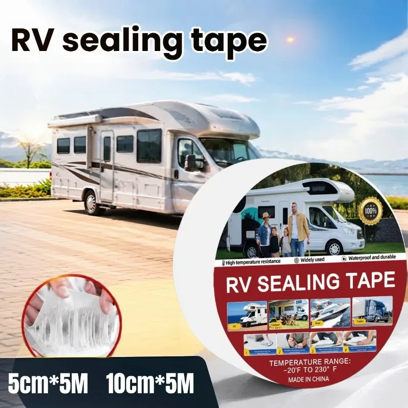 RV Sealant Tape High Temperature Resistance High Viscosity Sealant Roofing Sealing Tape for Repair Window Boat Camper Roof Leaks