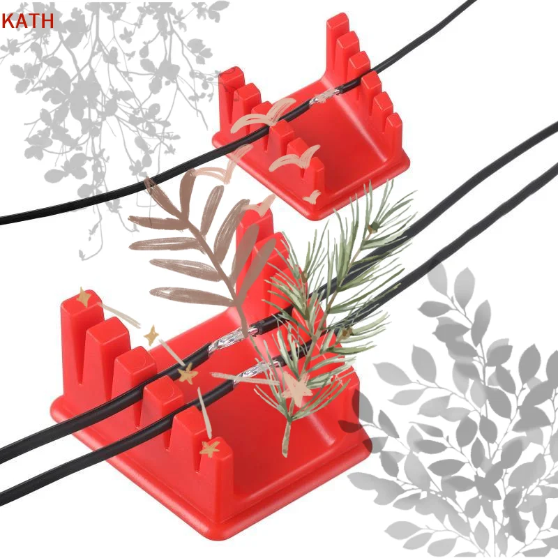 Soldering Station Wire Holder, Multi-Slot Heat-Resistant Cable Fixing Bracket for Welding Workbench