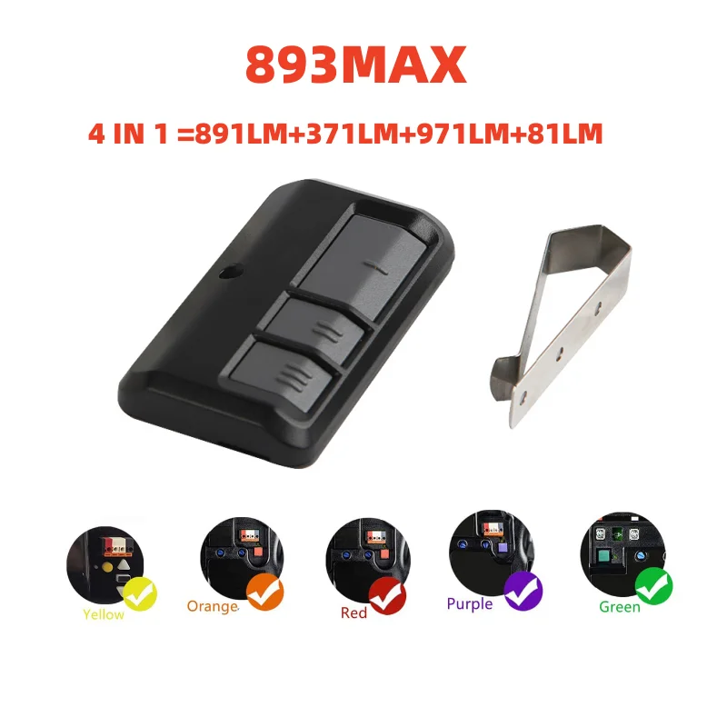 Garage Door Openers My Light 893MAX Remote Control with Security 2.0 Rolling Code Technology Control