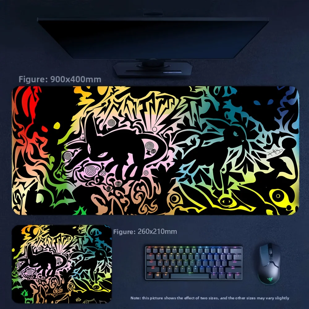 Creative Large Size Table Mat Cartoon Anime Pokémon Series Leather Mouse Pad Non-slip and Dirt-resistant Wrist Guard Writing Pad
