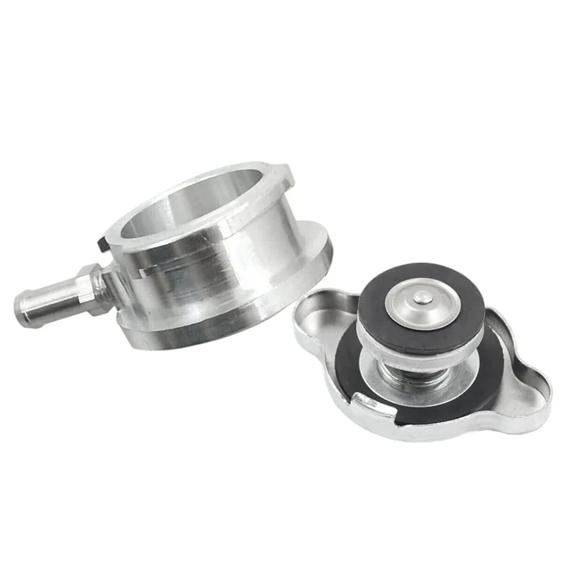 

Well 32Mm 1.25Inch Radiator Fill Neck 0.9Bar Radiator Cap Universal Silver Durability Easy Installation