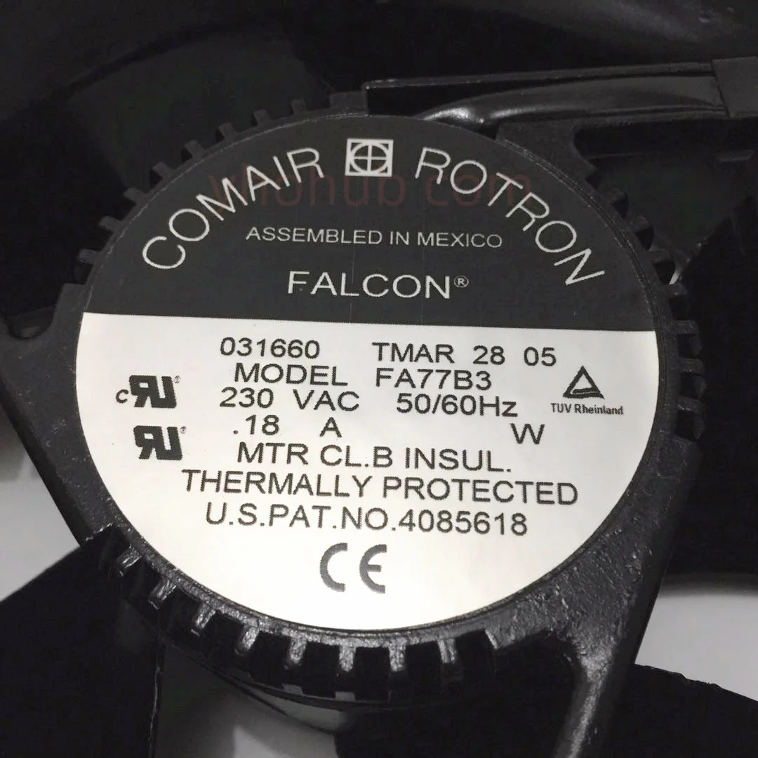 Imagem -03 - Comair Rotron Fa77b3 Servidor Ventilador de Refrigeração ac 230v 0.18a 172x172x55 mm