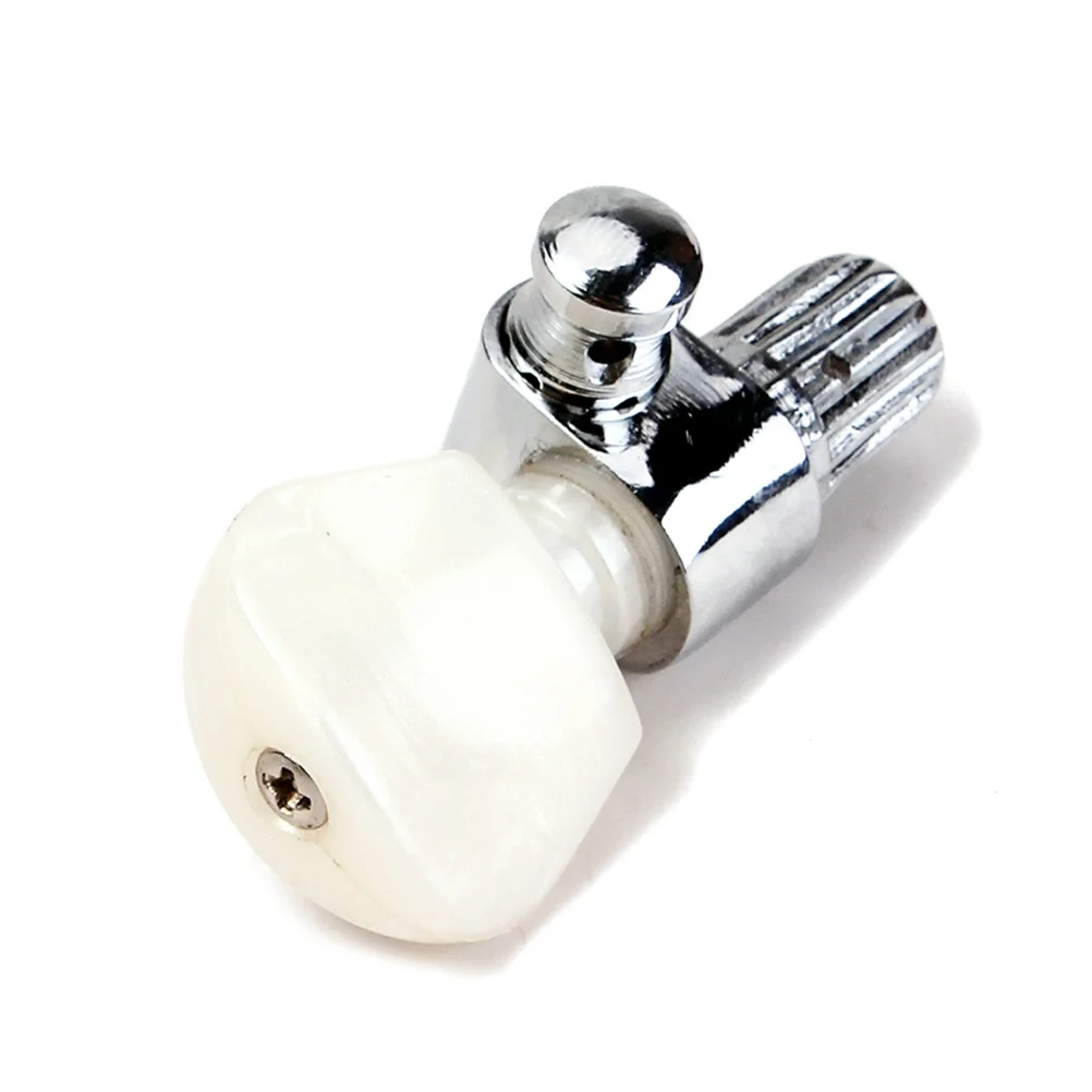 

5 pcs String Tuner Kit For Acoustic Guitar Machine Heads Amber Buttons Metal Finish Vintage Style Replacement Pegs Set