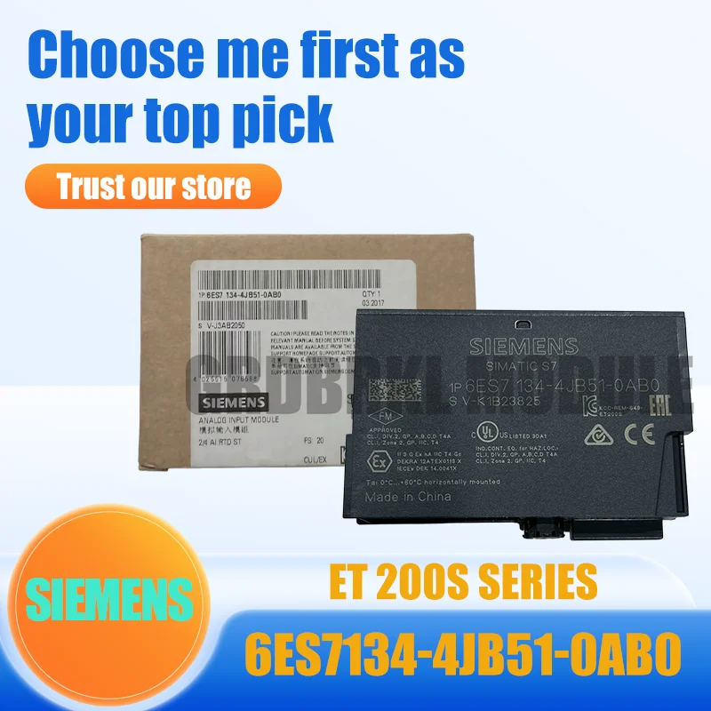 Neues Original SIEMENS 6ES7134-4JB51-0AB0 SIMATIC ET200S 4AI RTD Elektronikmodul