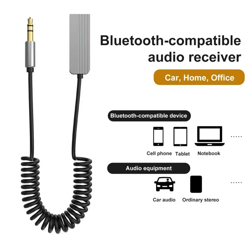 Lightweight Audio Receiver Bending Resistance Audio Converter Safe Navigation No Delay Audio Conversion Adapter  Data Transfer