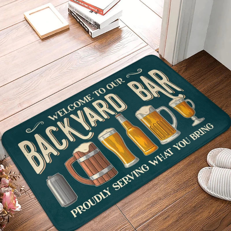 Funny No Beer No Visitors Welcome Doormat Bar Floor Mat Machine Washable Nonslip Floor Mat Sofa Foot Mat Kitchen Mat