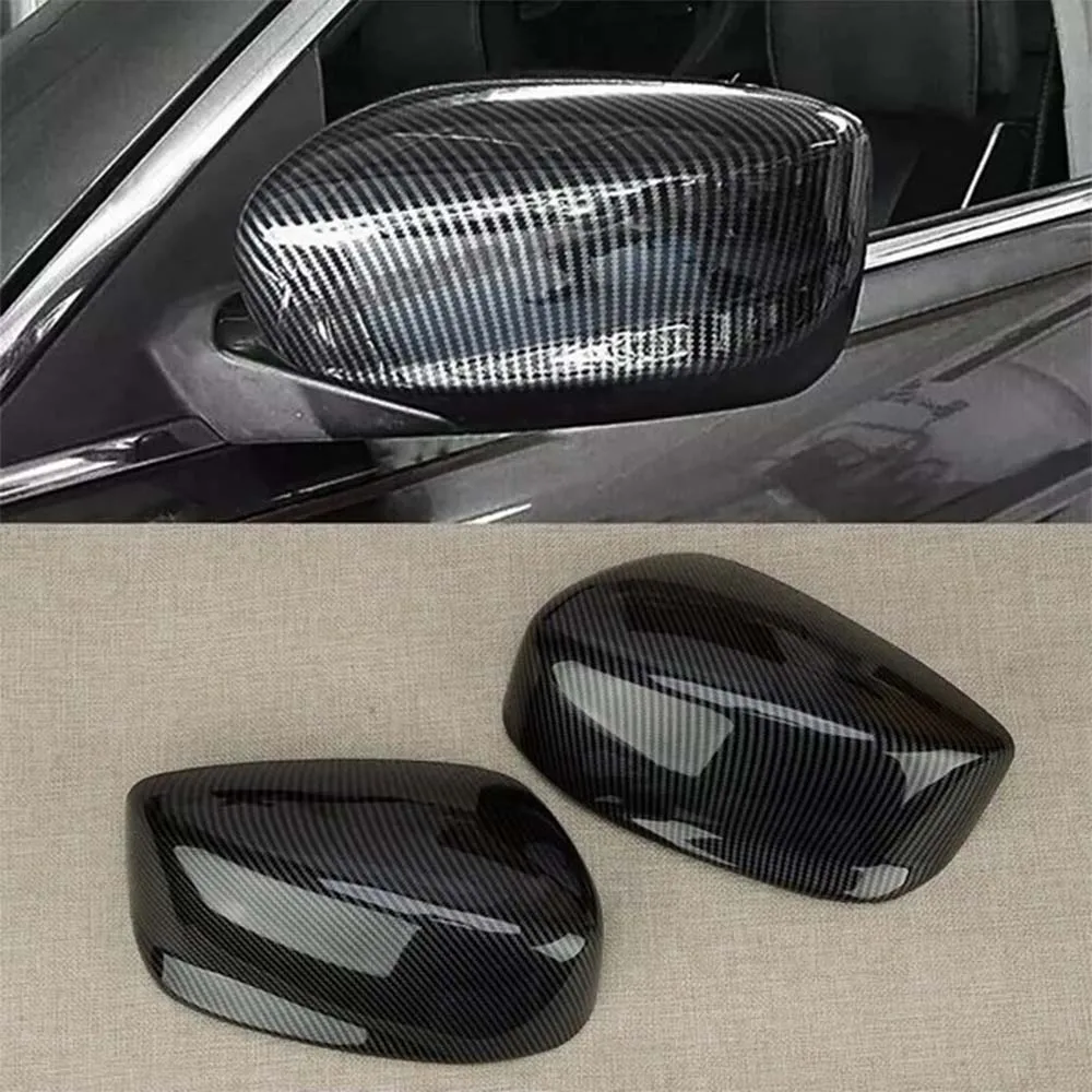 Protective Cover Carbon Fiber Glossy Black Door Mirror Shell For Acura ILX 2013 - 2022 Car Rearview Accessories Car Upgrade