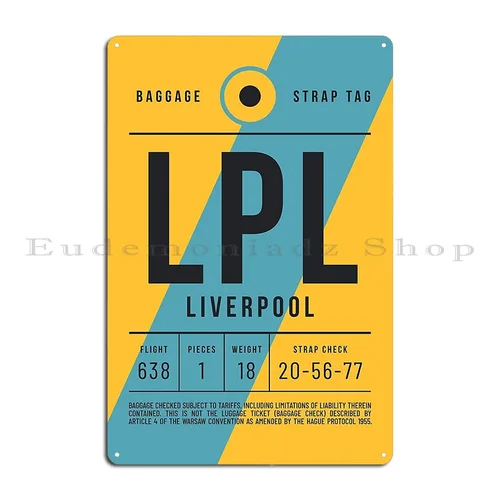 Lpl 리버풀 영국 영국 금속 표지판, 펍 벽화, 클럽 프린트 주석 표지판 포스터 