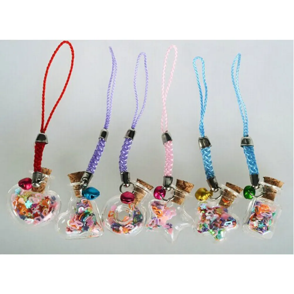 10Pcs Mini Transparent Glass Wish Bottles Teardrop Shape Cork Stopper DIY Necklace Drift Perfume Bottle Decoration