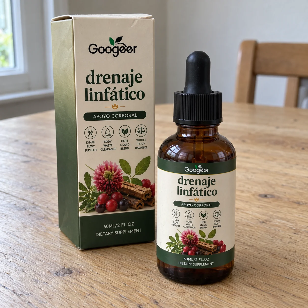 Lymphatic Support Herbal Drops Concentrated Botanical Liquid Dietary Supplement with Convenient Dropper for Everyday Use