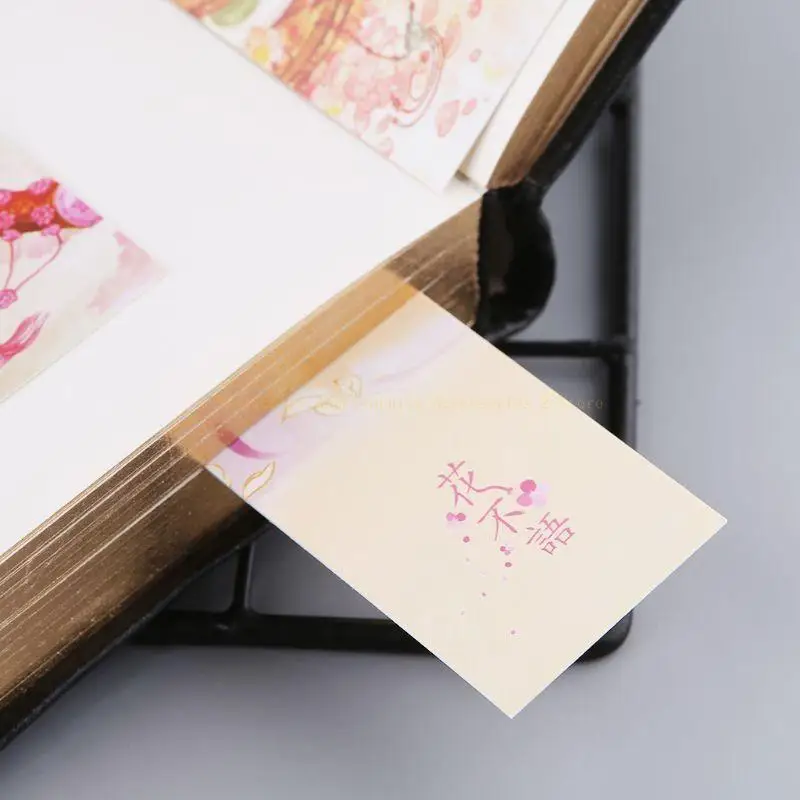 30pcs for Creative Chinese Paper Bookmarks Painting Cards Retro Beautiful