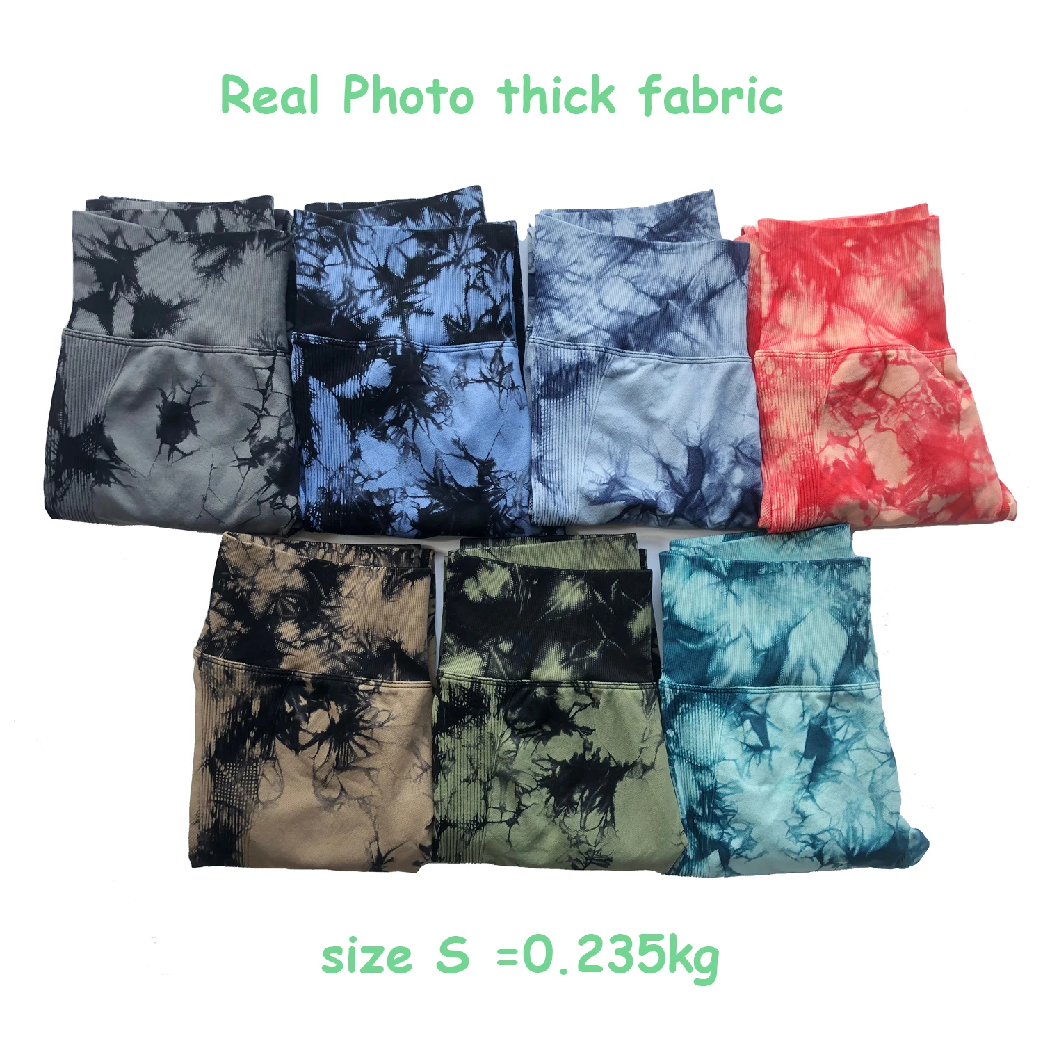 New Tie Dye Seamless Leggings Lightning Scrunch Butt Legging Workout Gym Tights Push Up Yoga Legging Squat Proof Gym Leggings