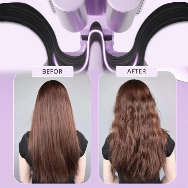 K1AD Rizo hierro con temperaturas ajustables Textura ABS perfecta para todo tipo cabello