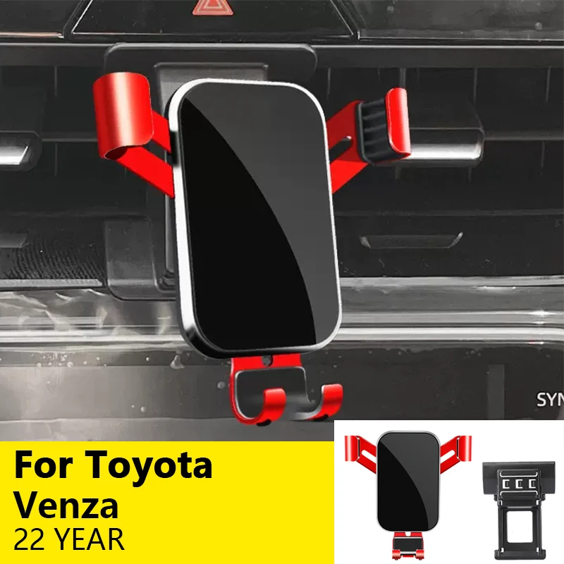 

For Car Cell Phone Holder Air Vent Mount GPS Gravity Navigation Accessories for Toyota Venza 2022 YEAR