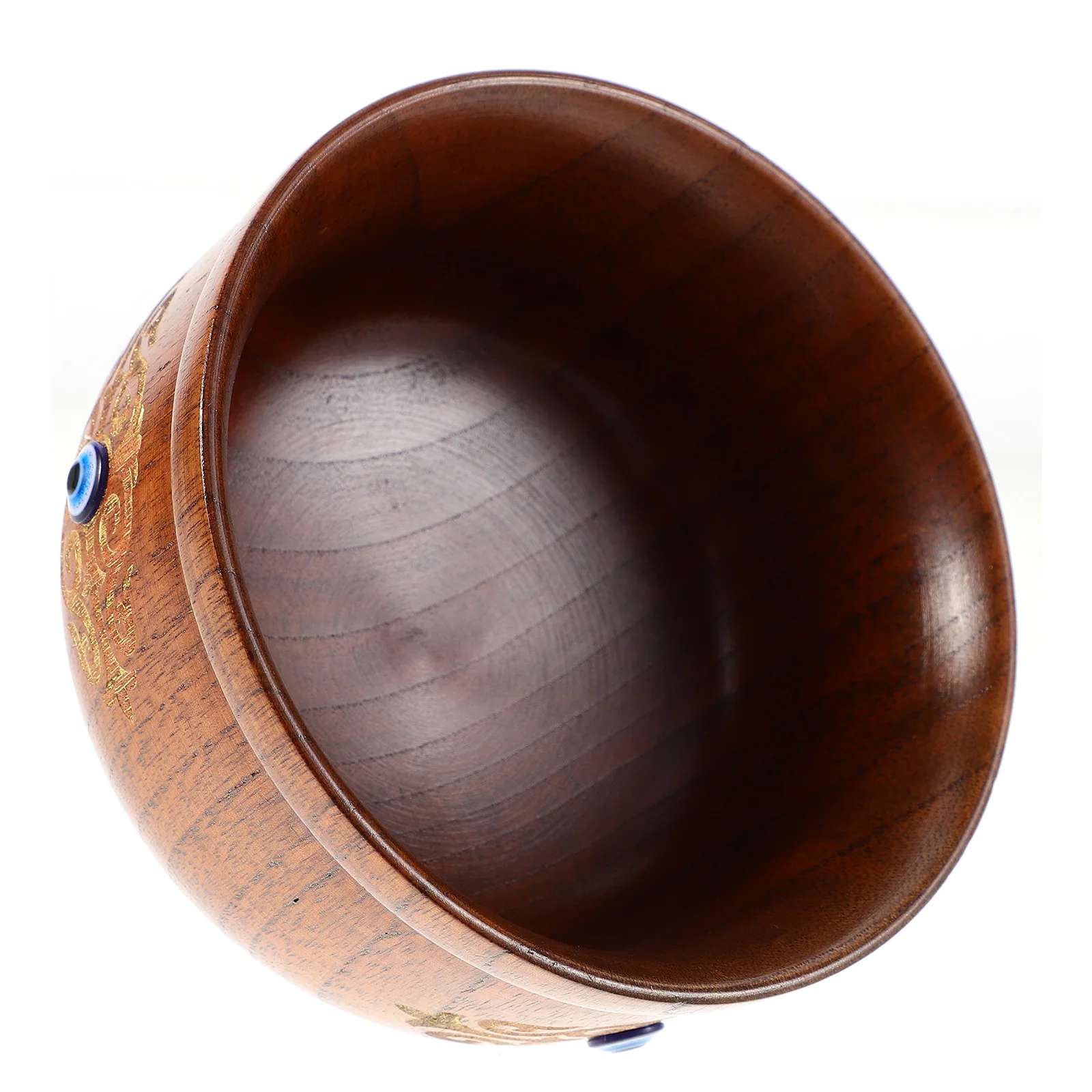 

Mongolian Wooden Bowl Jujube Retro Style Eating Anti-Scald Smooth Edge Household Wood Decorative Fruits Natural Material Kitchen