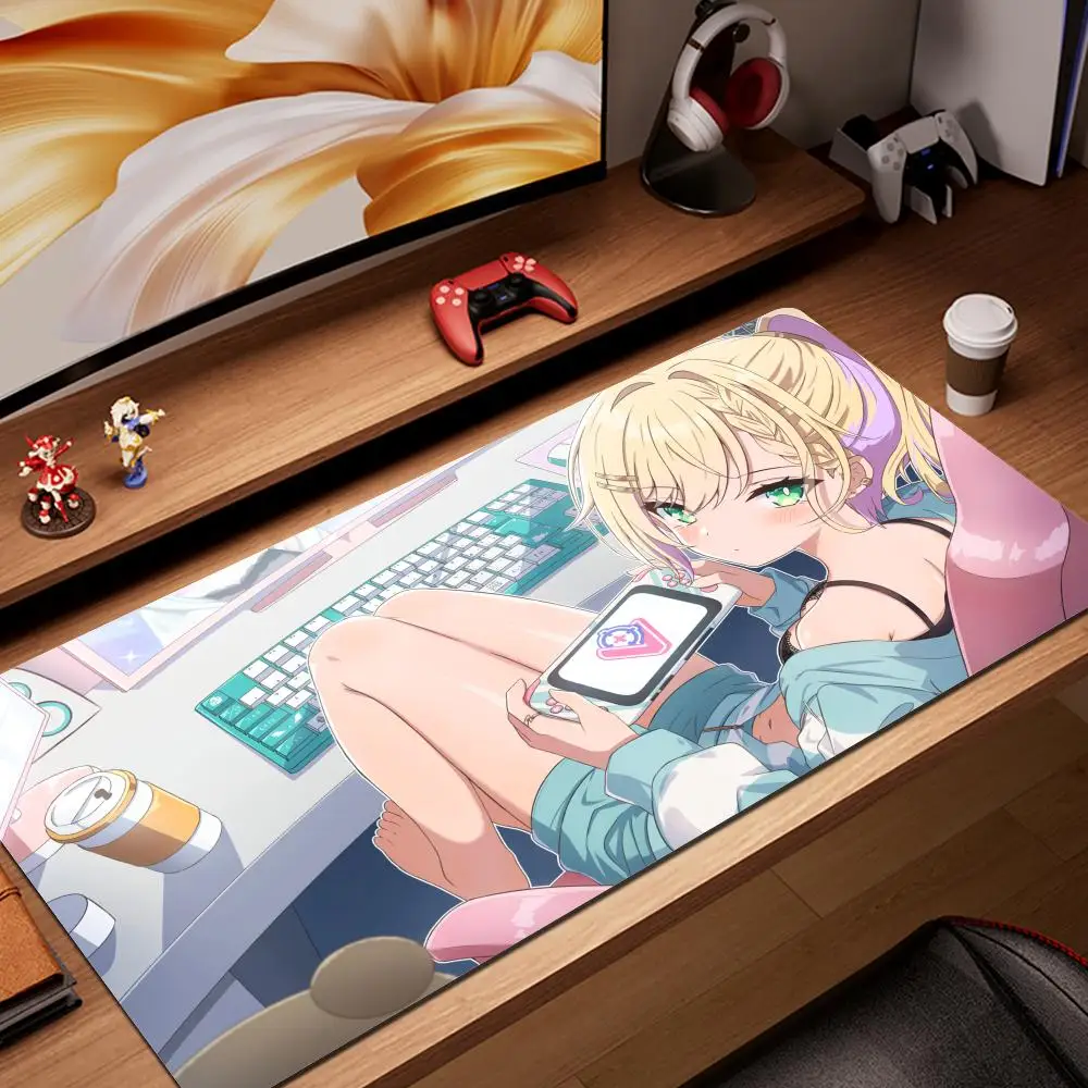 

Mouse Pad HYBXAXC Computer Accessories Keyboard Table Mat Kurumi Noah Mousepad Company Office Gaming Laptop Accessory Desk Mat