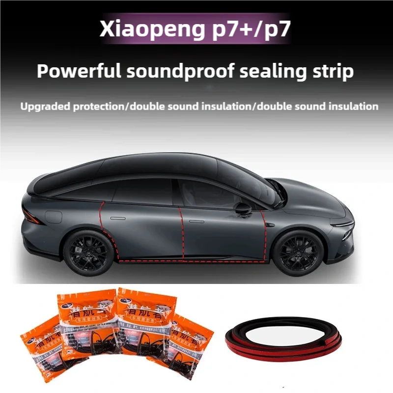 

Car Door Seal Strip for Xpeng P7 P7i 2022-25 Rubber Sealing Kit Anti-Dust Water Proof Soundproof Weatherstrip Accessories