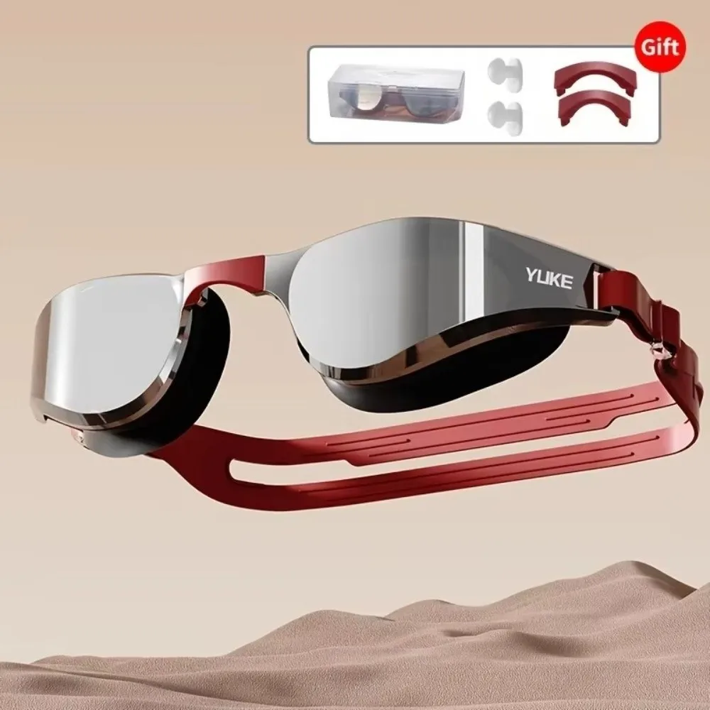 Durable Soft Silicone Swimming Goggles Anti Fog HD Anti Fog Goggles Adjustable Strap Waterproof Waterproof Goggles Pool Swimming