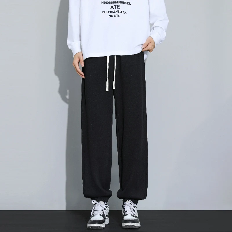 

Модные мужские спортивные брюки-джоггеры зауженного кроя: свободные, эластичные, удобные, универсальные, для повседневной носки и бега, стильная мужская одежда