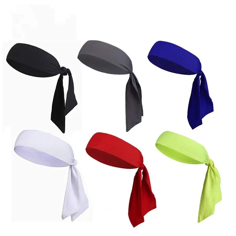 1pc Solid Color Tennis Headband Sweatband Stretch Elastic Fitness Gym Running Yoga Hair Bands Men Women Outdoor Sports Headband